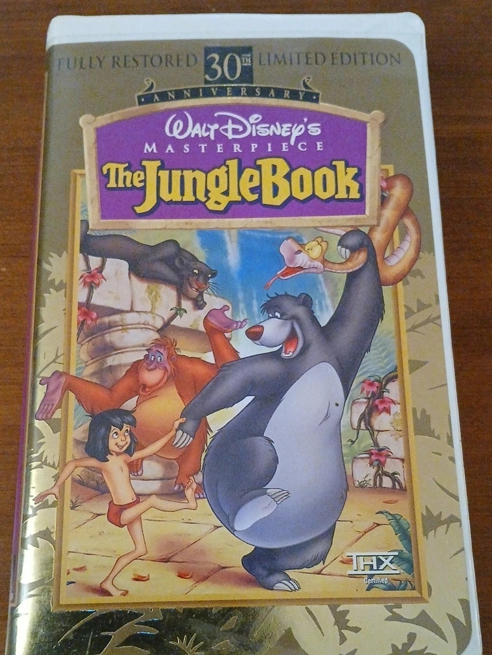Disney The Jungle Book 30th Anniversary Limited Edition VHS 30th Anniversary